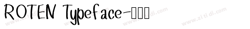 ROTEN Typeface字体转换